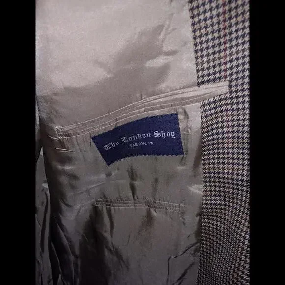 Burberry Kensington Tan Blue‎ Brown Plaid Size 46R